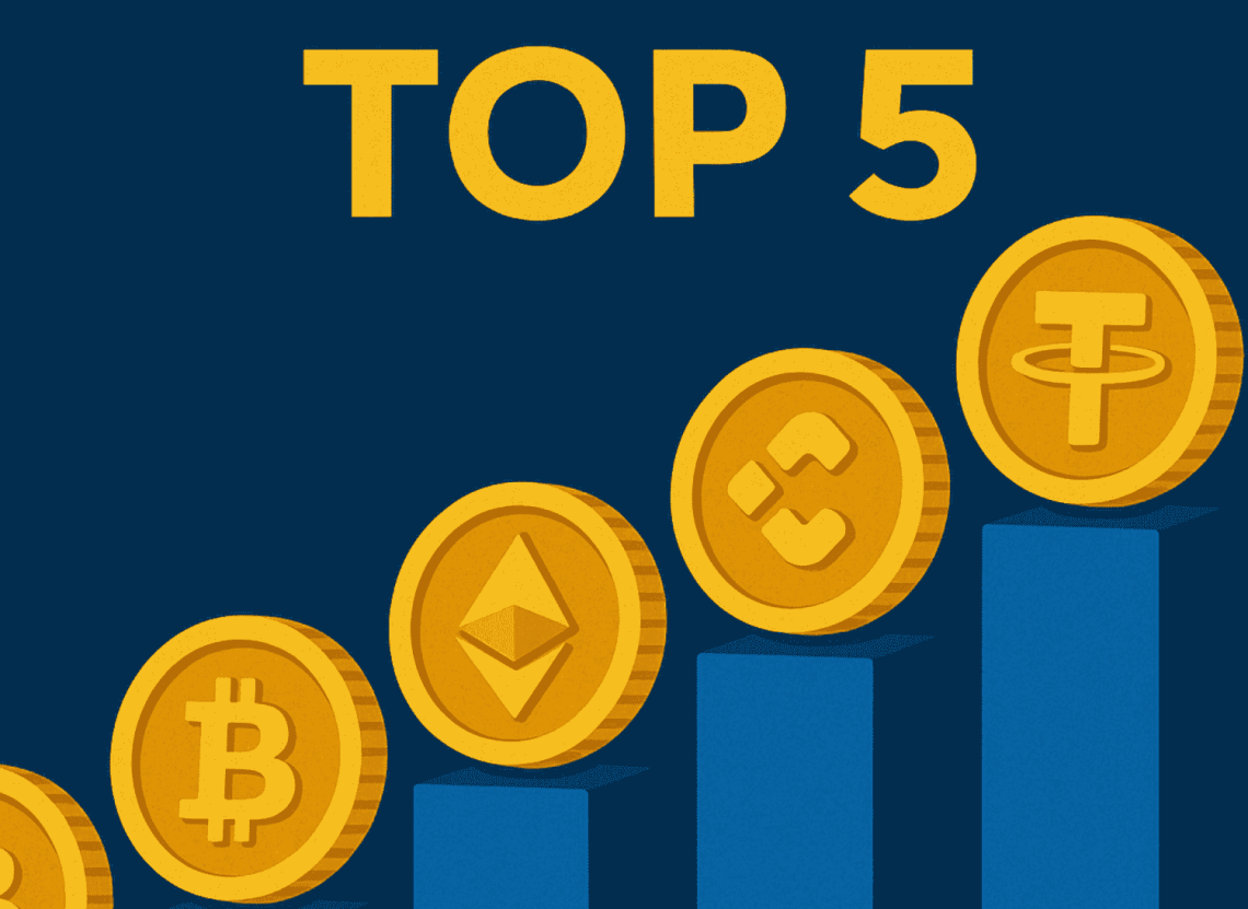 Top 5 cryptocurrencies voor gokken in 2025